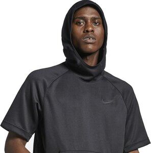 Nike Dri-Fit Short Sleeve Basketball Hoodie Mens MEDIUM, Black, NEW WITH TAGS